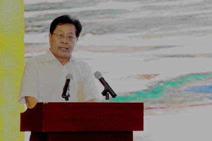 赢博在线手机版(大中国区)党委书记孟卫东讲话(栗晶晶 摄)